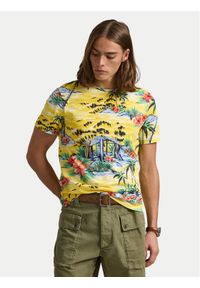Polo Ralph Lauren T-Shirt 710963813001 Żółty Custom Slim Fit. Typ kołnierza: polo. Kolor: żółty. Materiał: bawełna