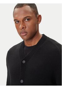 Armani Exchange Kardigan XM001914 AF14008 UC001 Czarny Regular Fit. Kolor: czarny. Materiał: bawełna #5