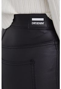 Dr. Denim spodnie damskie high waist. Stan: podwyższony. Kolor: czarny. Materiał: denim #4