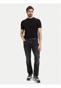 Karl Lagerfeld - KARL LAGERFELD T-Shirt 755040 563225 Czarny Regular Fit. Typ kołnierza: dekolt w karo. Kolor: czarny. Materiał: bawełna #5