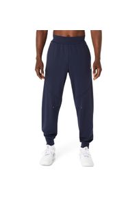 Spodnie do biegania Asics Court Warm-Up. Kolor: niebieski, wielokolorowy #1