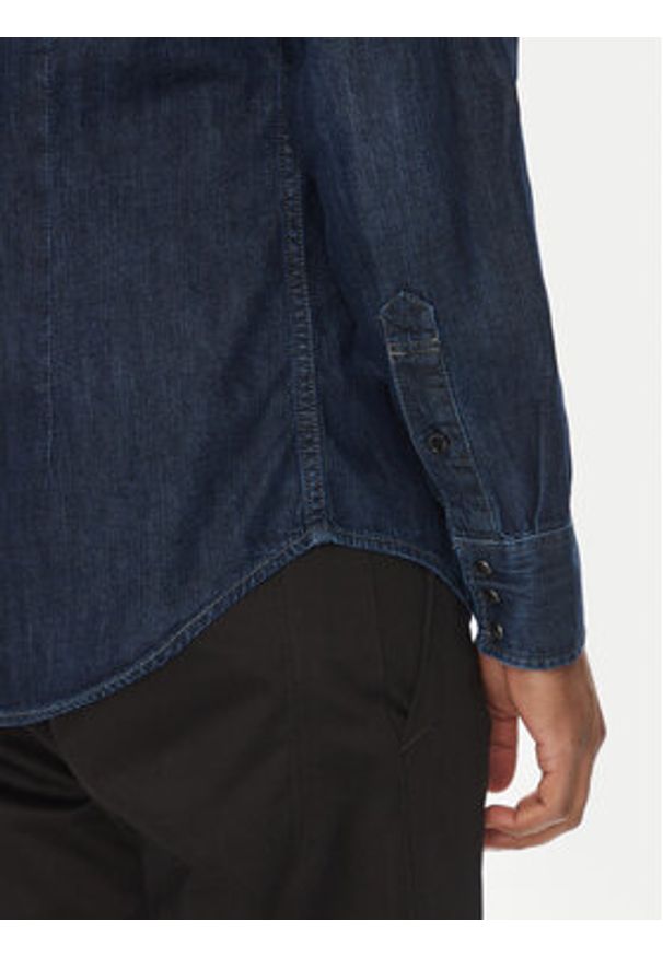 G-Star RAW - G-Star Raw Koszula jeansowa Dakota D23616-D252 Granatowy Slim Fit. Kolor: niebieski. Materiał: bawełna
