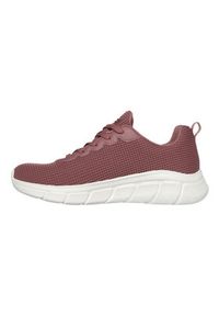 skechers - Skechers Sneakersy 117346/ROS Bordowy. Kolor: czerwony. Materiał: materiał #4