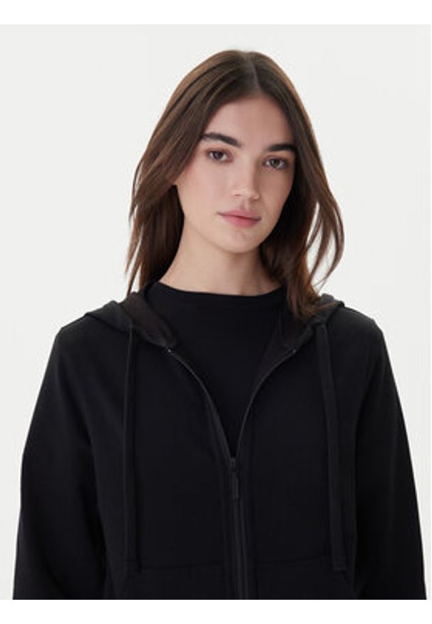 Hugo Bluza Sporty Logo 50520504 Czarny Relaxed Fit. Kolor: czarny. Materiał: bawełna, syntetyk. Styl: sportowy