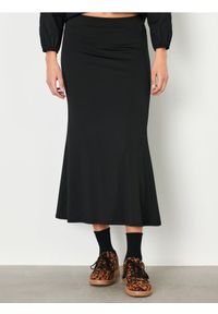 Sinsay - Spódnica midi - czarny. Kolor: czarny. Materiał: satyna #1