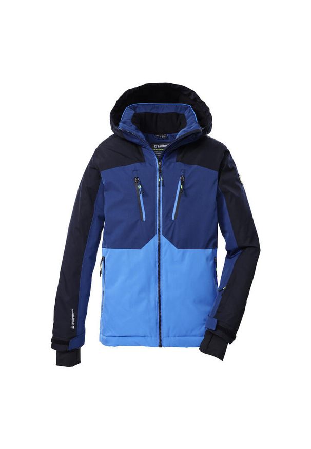 Kurtka narciarska z kapturem dla dzieci Killtec KSW 190. Typ kołnierza: kaptur. Kolor: niebieski. Sezon: zima. Sport: narciarstwo