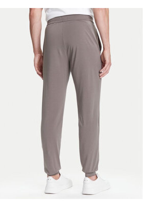 BOSS Spodnie dresowe Mix&Match 50515305 Brązowy Regular Fit. Kolor: brązowy. Materiał: bawełna