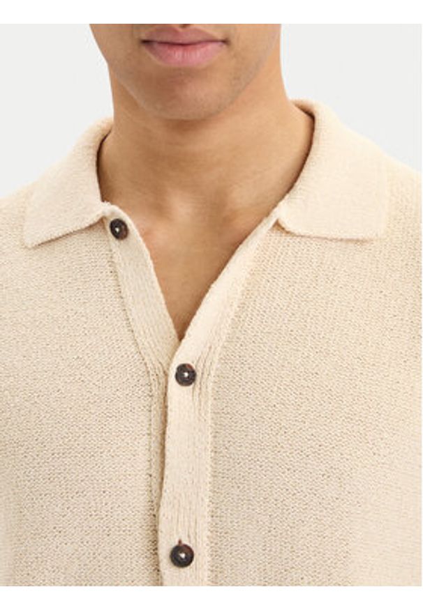 TOMMY HILFIGER - Tommy Hilfiger Koszula MW0MW42796 Kremowy Regular Fit. Kolor: kremowy. Materiał: bawełna