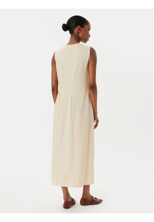 Weekend Max Mara Sukienka letnia Tenebre 2515621032 Écru Regular Fit. Kolor: kremowy. Materiał: syntetyk. Sezon: lato