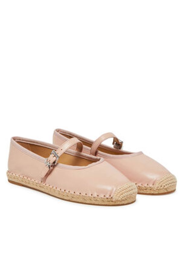 MICHAEL Michael Kors Espadryle 40S5LYFP2L Różowy. Kolor: różowy. Materiał: skóra