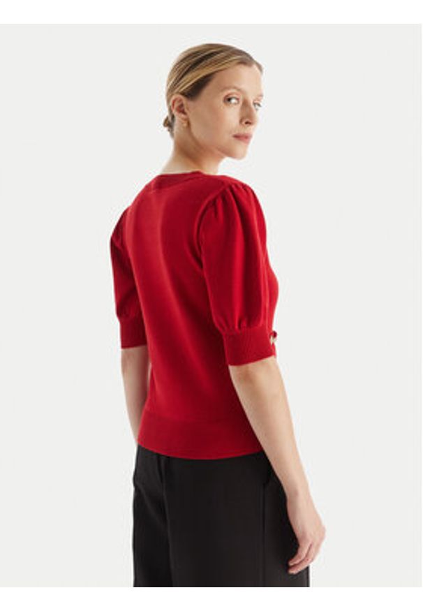 Fracomina Sweter FR25WT7019K55601 Czerwony Slim Fit. Kolor: czerwony. Materiał: syntetyk