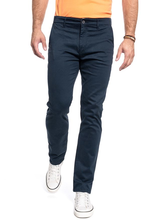 Wrangler - SPODNIE MĘSKIE WRANGLER CHINO IN NAVY W12CW3114 112126258