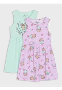 Sinsay - Sukienki 2 pack Pusheen the Cat - fioletowy. Kolor: fioletowy #1