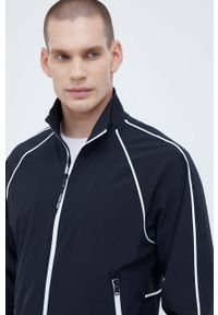 Calvin Klein Performance kurtka sportowa kolor czarny przejściowa. Kolor: czarny. Materiał: materiał. Długość rękawa: raglanowy rękaw. Długość: długie. Styl: sportowy #2