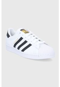 adidas Originals Buty kolor biały. Nosek buta: okrągły. Zapięcie: sznurówki. Kolor: biały. Materiał: guma. Model: Adidas Superstar