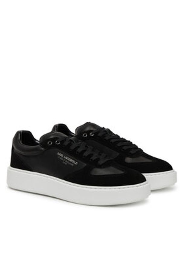 Karl Lagerfeld - KARL LAGERFELD Sneakersy KL52235 Czarny. Kolor: czarny. Materiał: skóra, zamsz