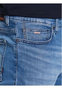 BOSS - Boss Szorty jeansowe Delaware 50488609 Niebieski Slim Fit. Kolor: niebieski. Materiał: jeans, bawełna #5