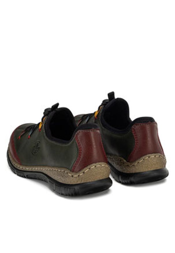 Rieker Półbuty N3271-54 Zielony. Kolor: zielony. Materiał: materiał