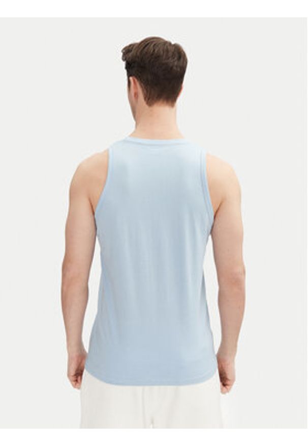 Jack & Jones - Jack&Jones Tank top Simon 12270462 Błękitny Regular Fit. Kolor: niebieski. Materiał: bawełna