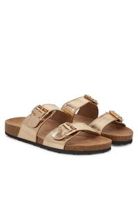 ONLY Shoes Klapki Onlmaxi-13 Pu Strap Buckle 15331392 Złoty. Kolor: złoty. Materiał: skóra #3