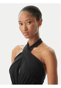 Elisabetta Franchi Sukienka koktajlowa AB-719-52E2-V560 Czarny Regular Fit. Kolor: czarny. Materiał: wiskoza. Styl: wizytowy #3