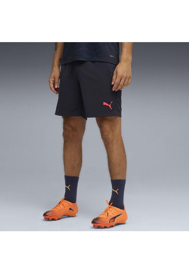 Puma - Męskie piłkarskie szorty treningowe individualCUP PUMA. Kolor: żółty, pomarańczowy, wielokolorowy, niebieski, czerwony. Sport: piłka nożna