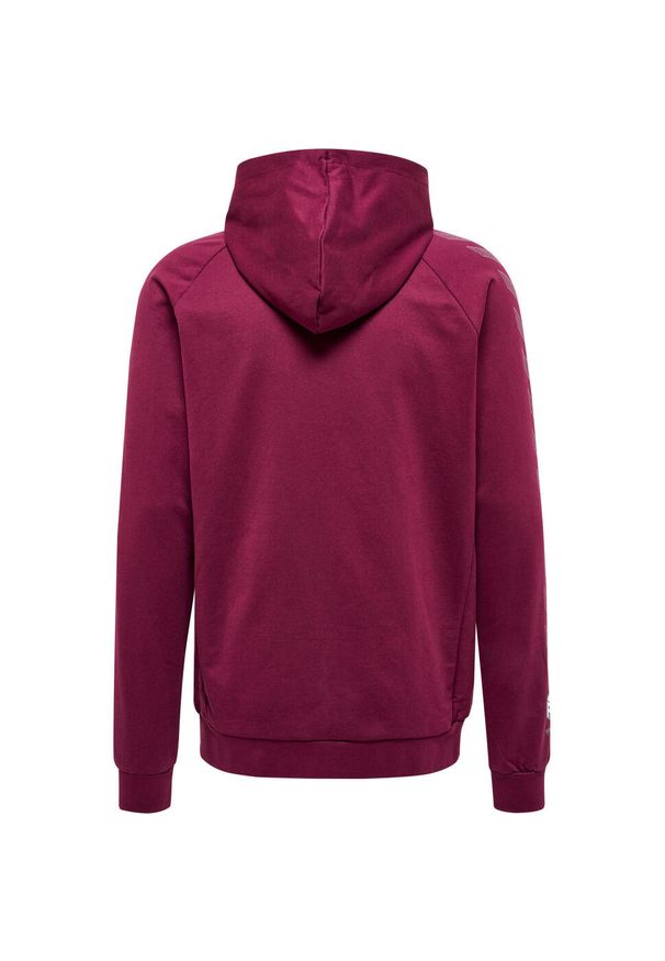 Bawełniana bluza z kapturem zapinana na zamek Hummel Move Grid. Typ kołnierza: kaptur. Kolor: fioletowy. Materiał: bawełna