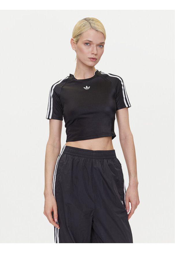Adidas - adidas T-Shirt adicolor Teamgeist Baby JD0268 Czarny Slim Fit. Kolor: czarny. Materiał: syntetyk
