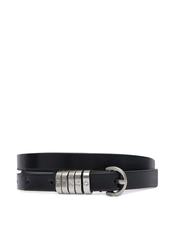 Pinko - Pasek Damski PINKO. Kolor: czarny