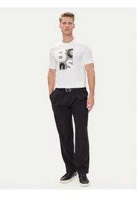 BOSS T-Shirt H-Thompson 655 50543901 Biały Regular Fit. Kolor: biały. Materiał: bawełna #5