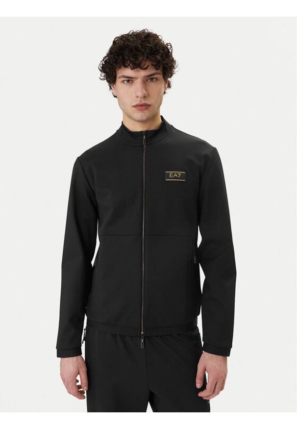EA7 Emporio Armani Bluza 7M001334 AF16658 UC001 Czarny Regular Fit. Kolor: czarny. Materiał: syntetyk