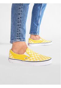 Vans Tenisówki Classic Slip-On VN0A33TB42Z1 Żółty. Zapięcie: bez zapięcia. Kolor: żółty. Materiał: materiał #6