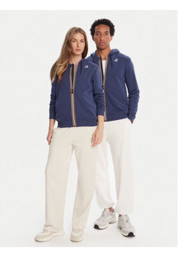 K-Way Bluza Arnel K4115ZW Granatowy Regular Fit. Kolor: niebieski. Materiał: bawełna