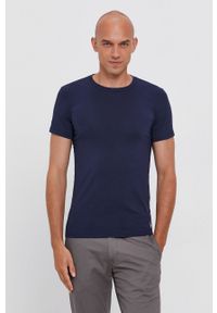 Polo Ralph Lauren T-shirt (2-pack) męski kolor granatowy gładki. Typ kołnierza: polo. Kolor: niebieski. Materiał: dzianina. Wzór: gładki