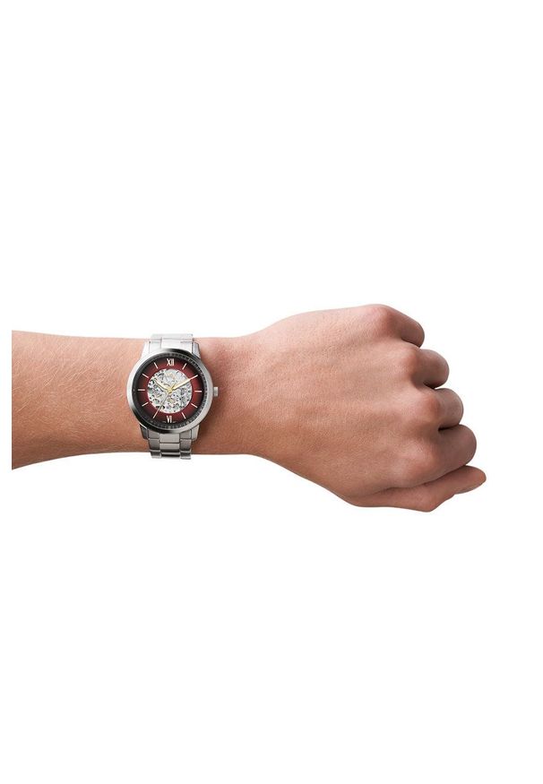 Fossil Zegarek ME3209 męski kolor srebrny. Kolor: srebrny
