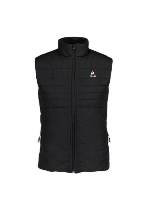 Damska kurtka bez rękawów Le Coq Sportif Essentiels N°1. Kolor: czarny. Materiał: puch. Długość rękawa: bez rękawów. Styl: elegancki