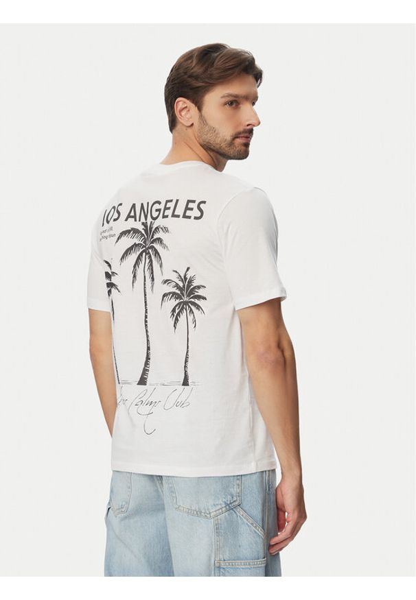 Jack & Jones T-Shirt Calm 12297701 Biały Regular Fit. Kolor: biały. Materiał: bawełna