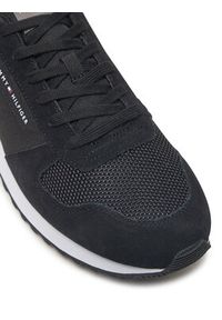 TOMMY HILFIGER - Tommy Hilfiger Sneakersy FM0FM05465 Czarny. Kolor: czarny. Materiał: zamsz, skóra