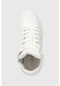 Guess sneakersy Giala kolor biały. Kolor: biały. Materiał: guma. Obcas: na koturnie #3
