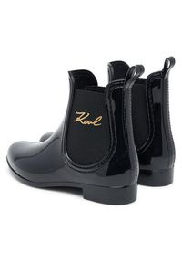 Karl Lagerfeld - KARL LAGERFELD Kalosze Kalosh II KL94775 Czarny. Kolor: czarny. Materiał: guma #4
