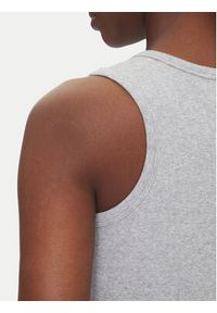 Calvin Klein Jeans Top LV047C201G Szary Slim Fit. Kolor: szary. Materiał: bawełna #3