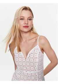 MICHAEL Michael Kors Sukienka codzienna MS381N18BK Biały Regular Fit. Okazja: na co dzień. Kolor: biały. Materiał: bawełna. Typ sukienki: proste. Styl: casual #4