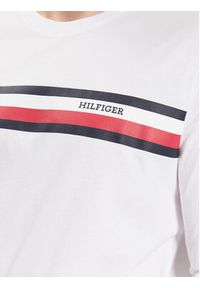 TOMMY HILFIGER - Tommy Hilfiger Longsleeve MW0MW32366 Biały Slim Fit. Kolor: biały. Materiał: bawełna. Długość rękawa: długi rękaw #2