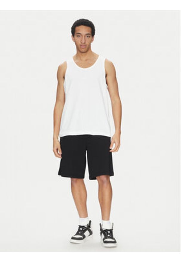 Nike Tank top FD1290 100 Biały Regular Fit. Kolor: biały. Materiał: bawełna
