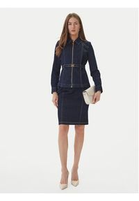 Luisa Spagnoli Kurtka jeansowa Vigana 542808 Granatowy Slim Fit. Kolor: niebieski. Materiał: bawełna #3