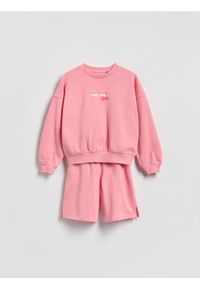 Reserved - Dresowy komplet z bawełny - różowy. Kolor: różowy. Materiał: bawełna, dresówka