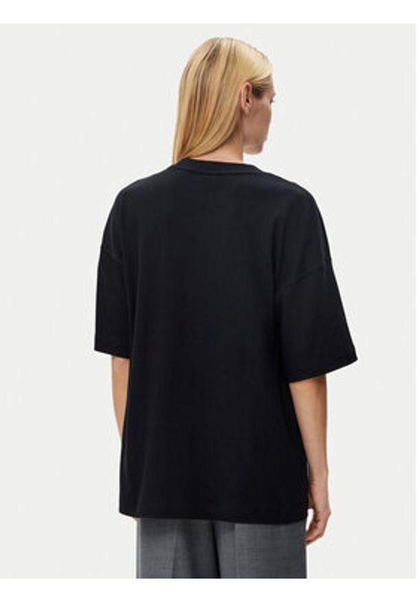 BOSS T-Shirt 50532093 Czarny Relaxed Fit. Kolor: czarny. Materiał: bawełna