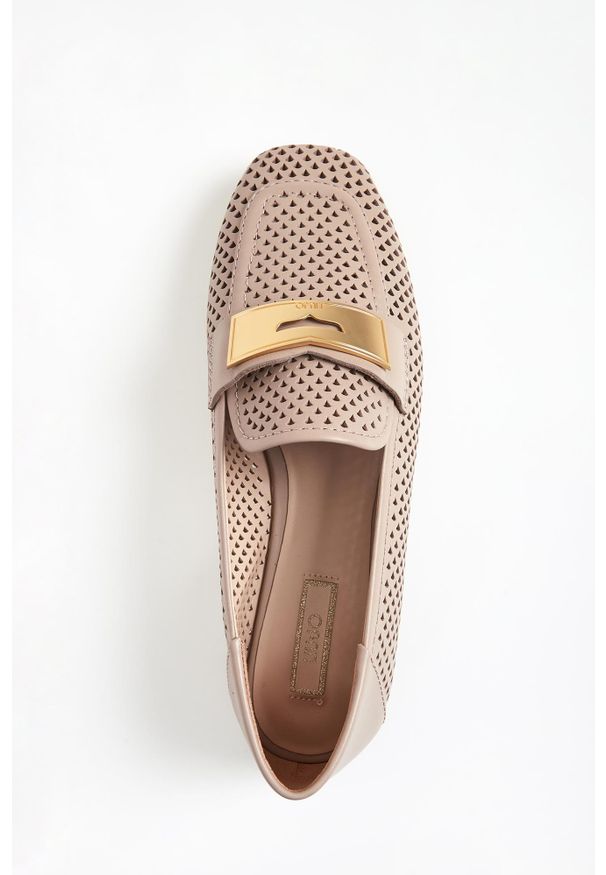 Liu Jo - Mokasyny damskie skórzane LIU JO. Materiał: skóra
