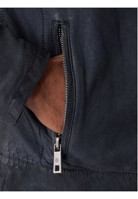 Milestone Kurtka skórzana Nevio 612203 60780 Granatowy Regular Fit. Kolor: niebieski. Materiał: skóra #2