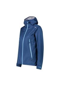 Kurtka przeciwdeszczowa damska z kapturem CMP Unlimitech. Typ kołnierza: kaptur. Kolor: niebieski. Sport: turystyka piesza #1